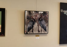 Load image into Gallery viewer, "Blue Heron Pair" Original Painting 24x24x2