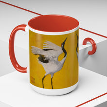 Load image into Gallery viewer, "Dancing Crane I" Accent Coffee Mug 15 oz
