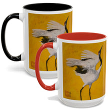 Load image into Gallery viewer, "Dancing Crane I" Accent Coffee Mug 15 oz