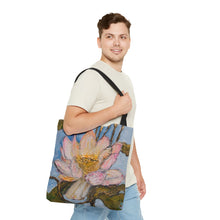 Load image into Gallery viewer, "Egyptian Lotus" Artwork Tote Bag by London Wilde