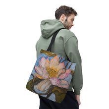 Load image into Gallery viewer, "Egyptian Lotus" Artwork Tote Bag by London Wilde