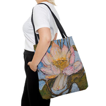 Load image into Gallery viewer, "Egyptian Lotus" Artwork Tote Bag by London Wilde