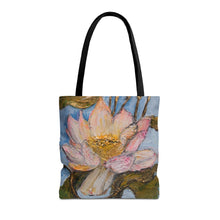 Load image into Gallery viewer, "Egyptian Lotus" Artwork Tote Bag by London Wilde