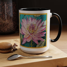 Load image into Gallery viewer, "Eternal Lotus" Artwork Coffee Mug 15 oz by London Wilde