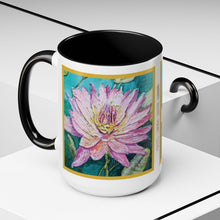 Load image into Gallery viewer, "Eternal Lotus" Artwork Coffee Mug 15 oz by London Wilde