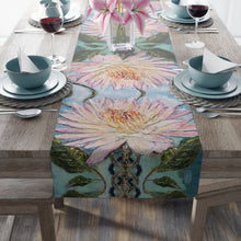 Load image into Gallery viewer, "Fire Lotus" Artwork Table Runner by London Wilde