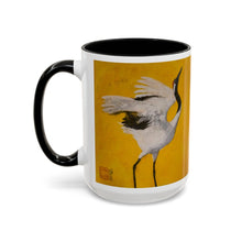Load image into Gallery viewer, "Dancing Crane I" Accent Coffee Mug 15 oz