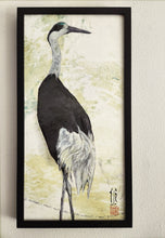 Load image into Gallery viewer, "Spring Crane I" Original Painting 12x24