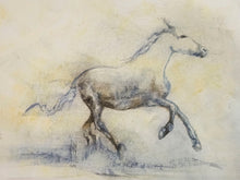 Load image into Gallery viewer, "Sunrise Run Study" Horse Drawing Print by London Wilde