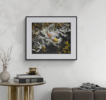 Load image into Gallery viewer, "Water Dragon" Koi Fish Art Print Framed 20x16
