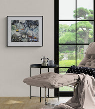 Load image into Gallery viewer, "Water Flow II" Koi Fish Art Framed Print 20 x 16