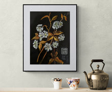 Load image into Gallery viewer, "Wednesday Blossoms I" Framed Print 11.7x16.5