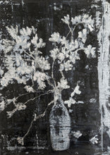 Load image into Gallery viewer, "White Brocade Vase and Blossoms" Floral Art Print