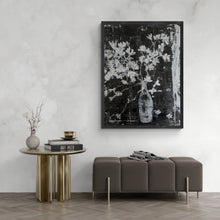 Load image into Gallery viewer, "White Brocade Vase and Blossoms" Floral Art Print