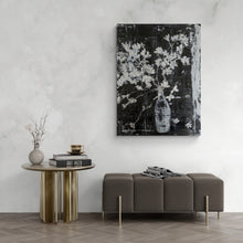 Load image into Gallery viewer, "White Brocade Vase and Blossoms" Floral Art Print