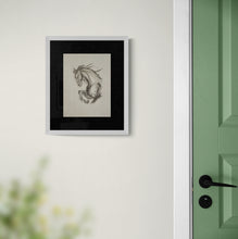 Load image into Gallery viewer, "Sumi Horse I" Horse Drawing Print by London Wilde