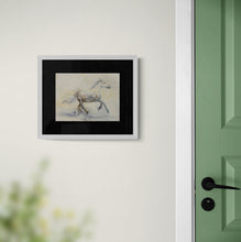 Load image into Gallery viewer, "Sunrise Run Study" Horse Drawing Print by London Wilde