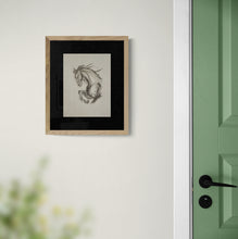 Load image into Gallery viewer, "Sumi Horse I" Horse Drawing Print by London Wilde