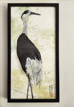 Load image into Gallery viewer, &quot;Spring Crane I&quot; Original Painting 12x24
