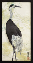 Load image into Gallery viewer, &quot;Spring Crane I&quot; Original Painting 12x24
