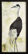 Load image into Gallery viewer, &quot;Spring Crane II&quot; Original Painting 12x24
