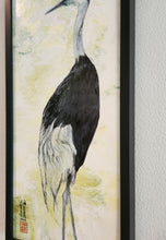 Load image into Gallery viewer, &quot;Spring Crane II&quot; Original Painting 12x24
